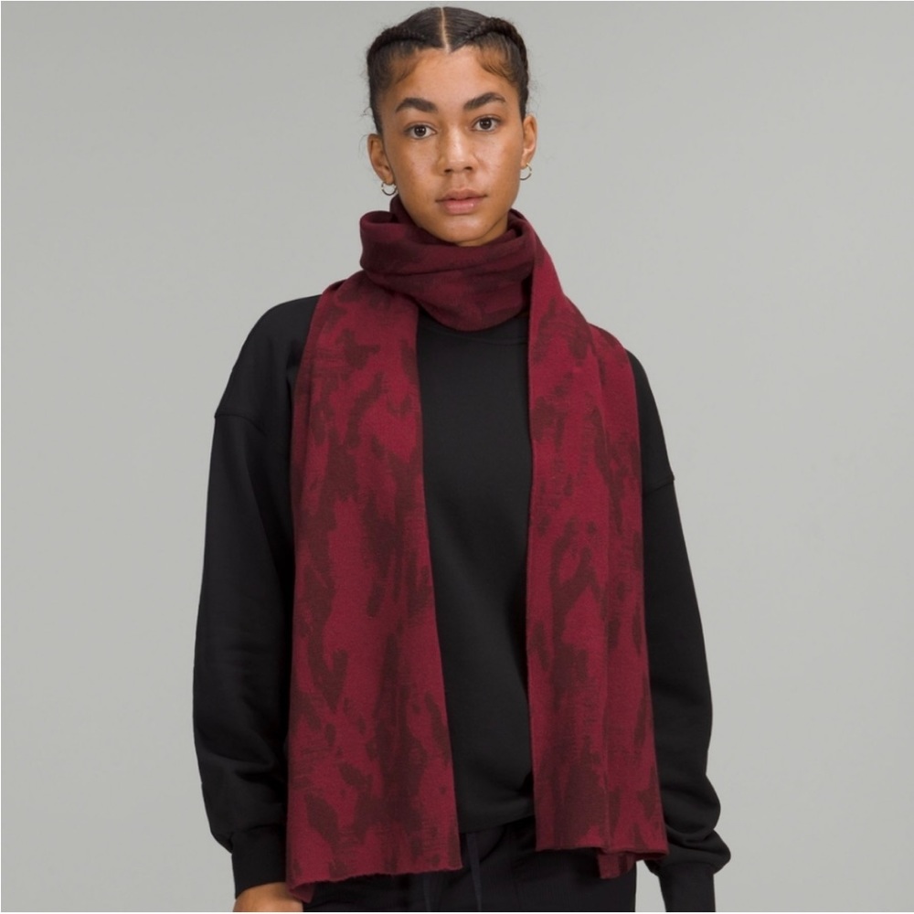 Cashmere blend oversized scarf
